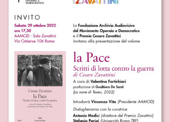 aamod-presentazione-di-la-pace-scritti-di-lotta-contro-la-guerra-di-zavattini